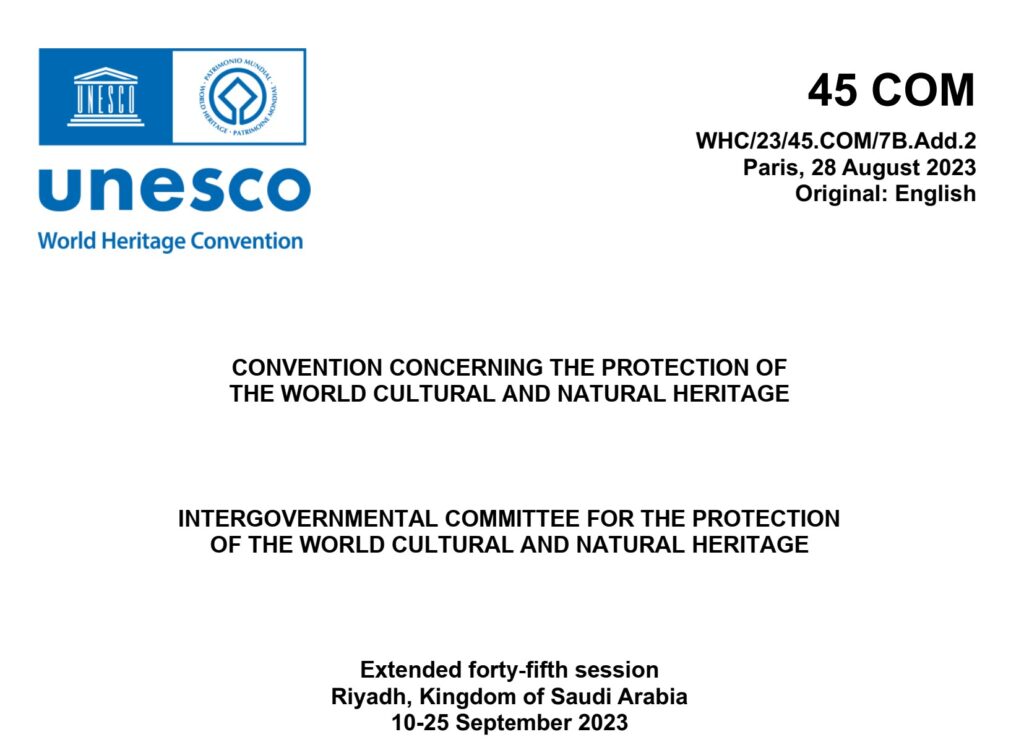 Screenshot Unesco